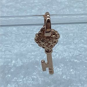 Pandora Rose ™,” Rose Regal Key Pendant ”  ALE-R  Dangle Charm #387725 B55-9